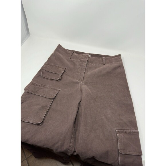 Aritzia Wilfred Free Cargo Wide Leg Pull On Pants Woman’s6 Heathered - Picture 8 of 15
